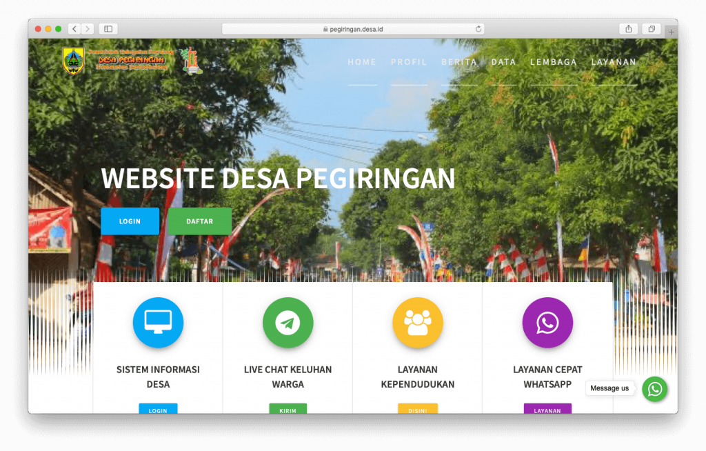 gambar website desa