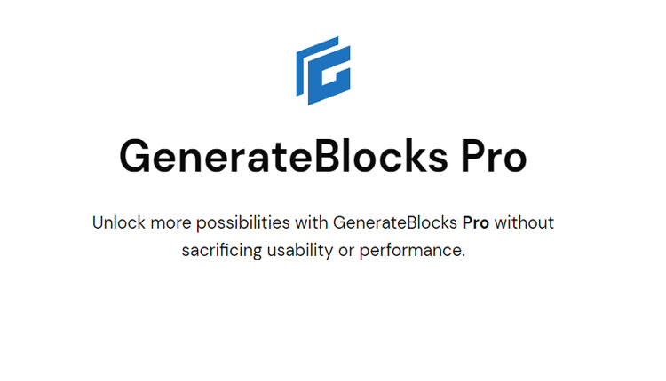 Generateblocks builder Kelebihan GenerateBlocks Pro